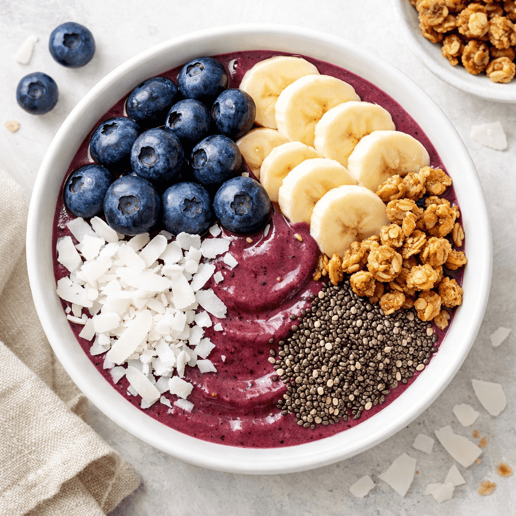 Acai bowl з ягодами та гранолою